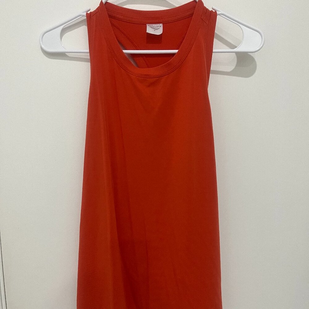 Athleta Women’s Move With Ease Racerback Tank Top Orange Medium